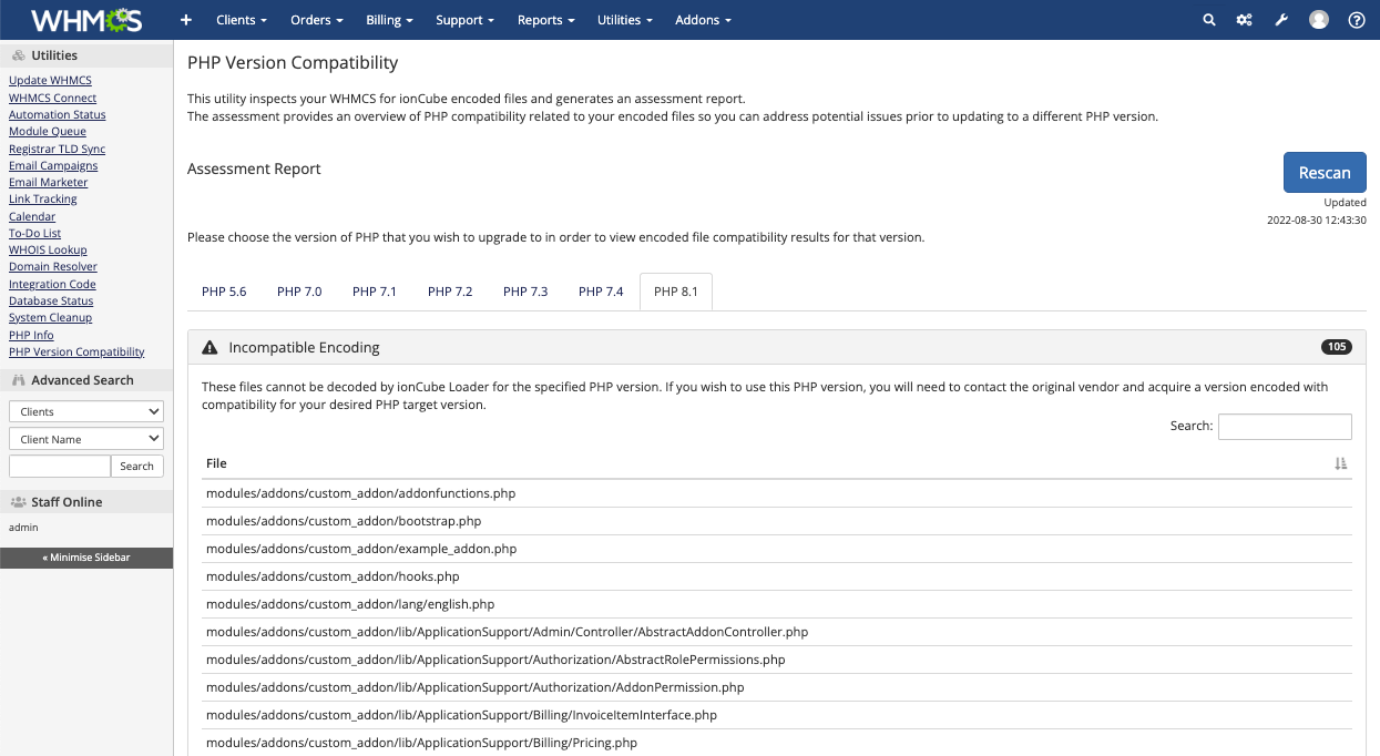 PHP Version Compatibility Report.png