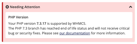 System Health Status PHP Attention.png
